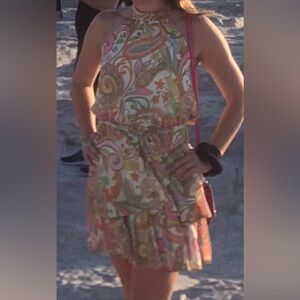 Flying Tomato White and Pink Dress